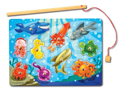 magnet fish game|Melissa & Doug Magnetic Wooden Fishing Game and .